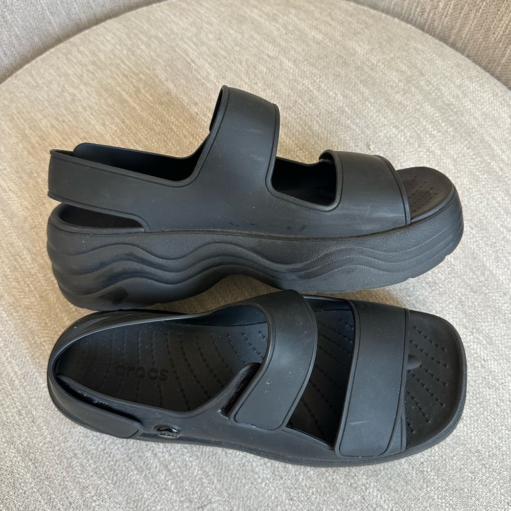 Crocs Skyline Platform Sandals Women’s 8 - Picture 7 of 8